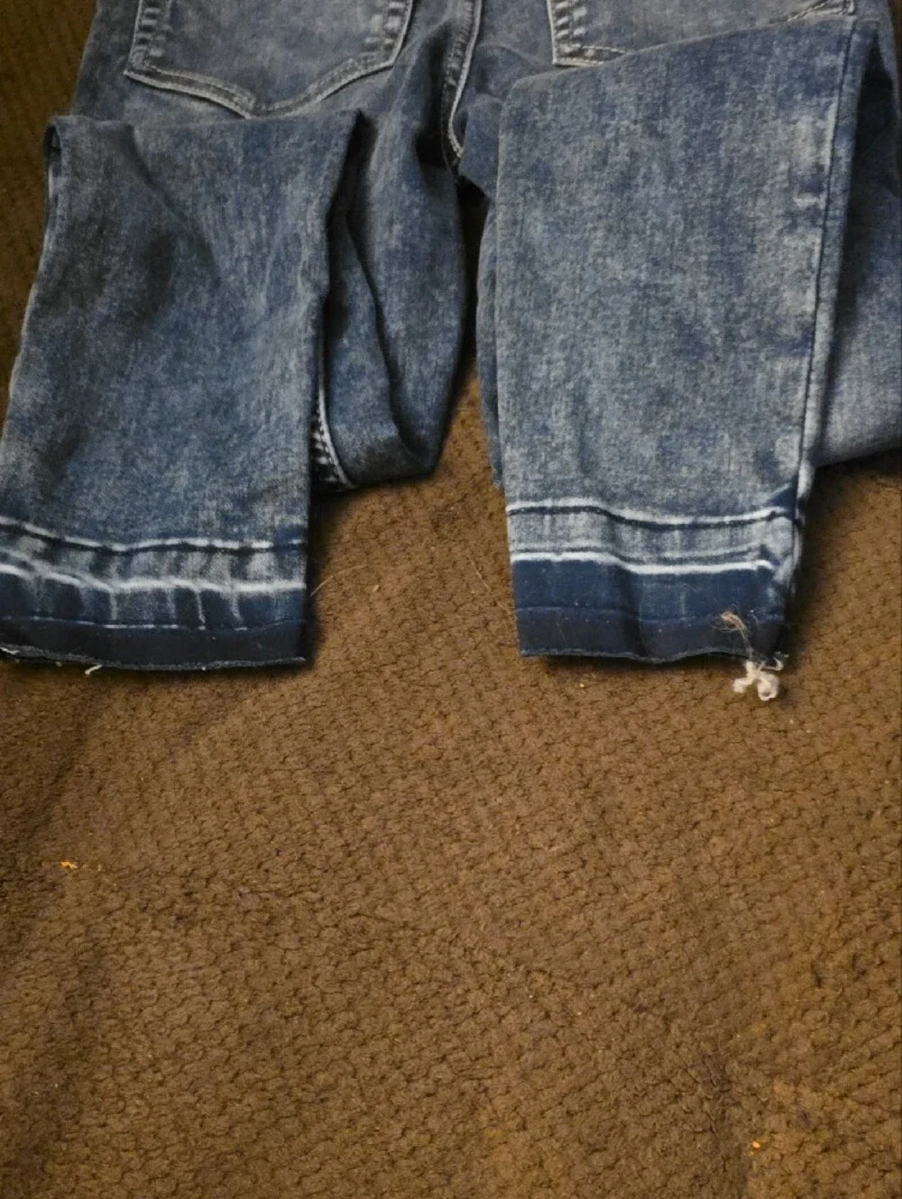 JUSTICE: Girls Blue Washed Skinny Jeans